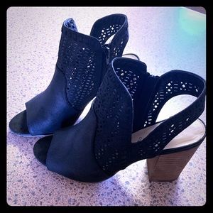 Fergie peep toe heel sandals